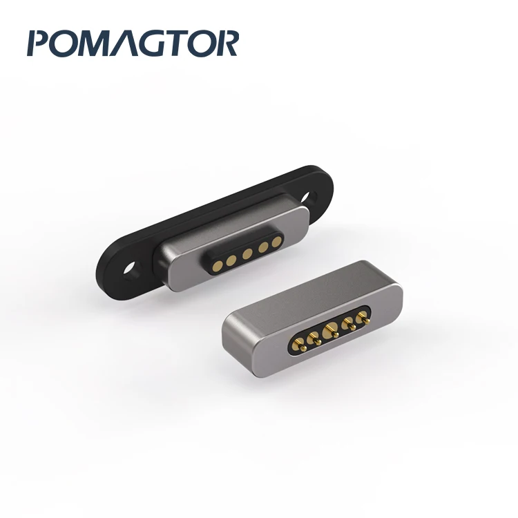 5 Pin  Magnetic  Connector Waterproof IP67 from Direct Manufacturer Pomagtor