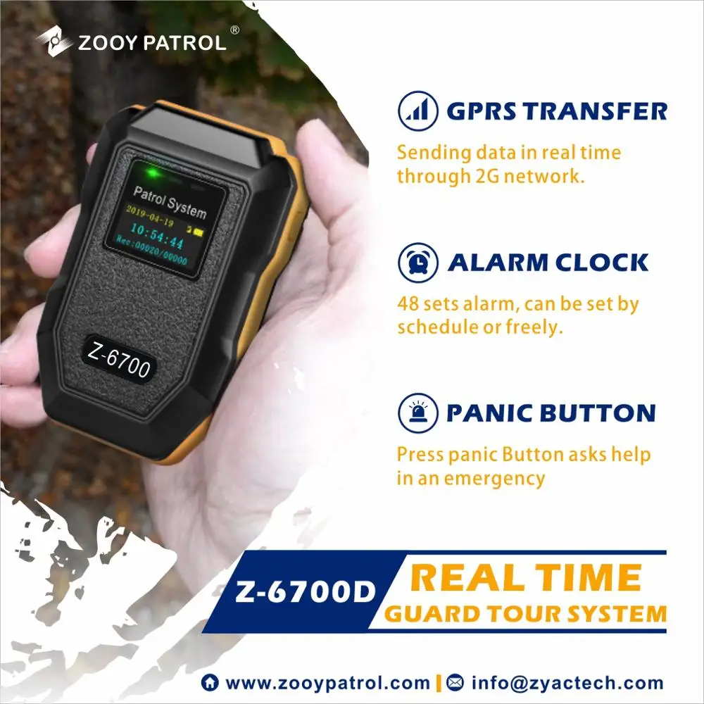 
Z-6700D Online GPRS Guard Patrol System for Remote Security Patrol Rounds Verification 