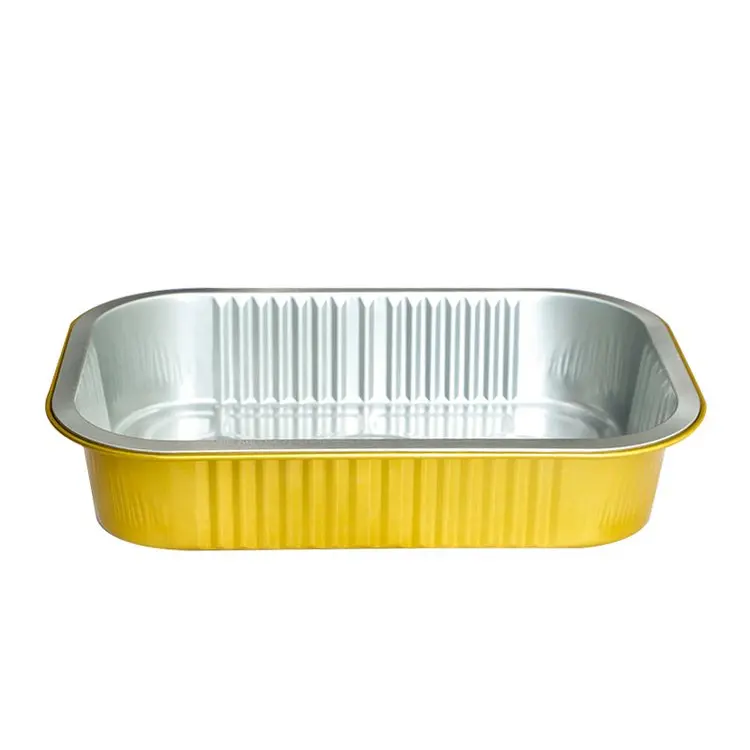 Take away disposable household round aluminium lunch fast alu food box