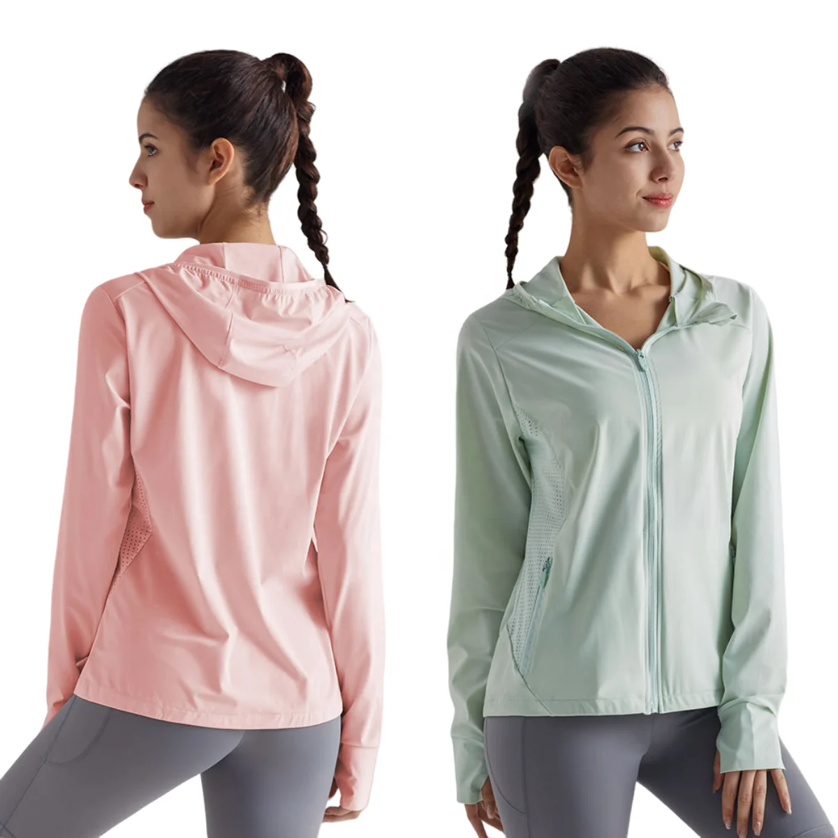 New Fashion UPF50+ Anti UV Thumb Holes Jacket Breathable Quick dry Summer wear Sun protective Clothing