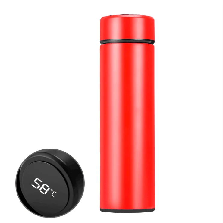 500ml Stainless Steel Vacuum Cup LCD Touch Screen Temperature Smart Water Bottle Stainless steel thermos flask