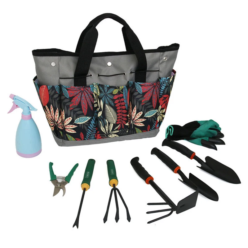 Custom Vintage Waterproof Heavy Duty Garden Tool Tote Bag With Straps