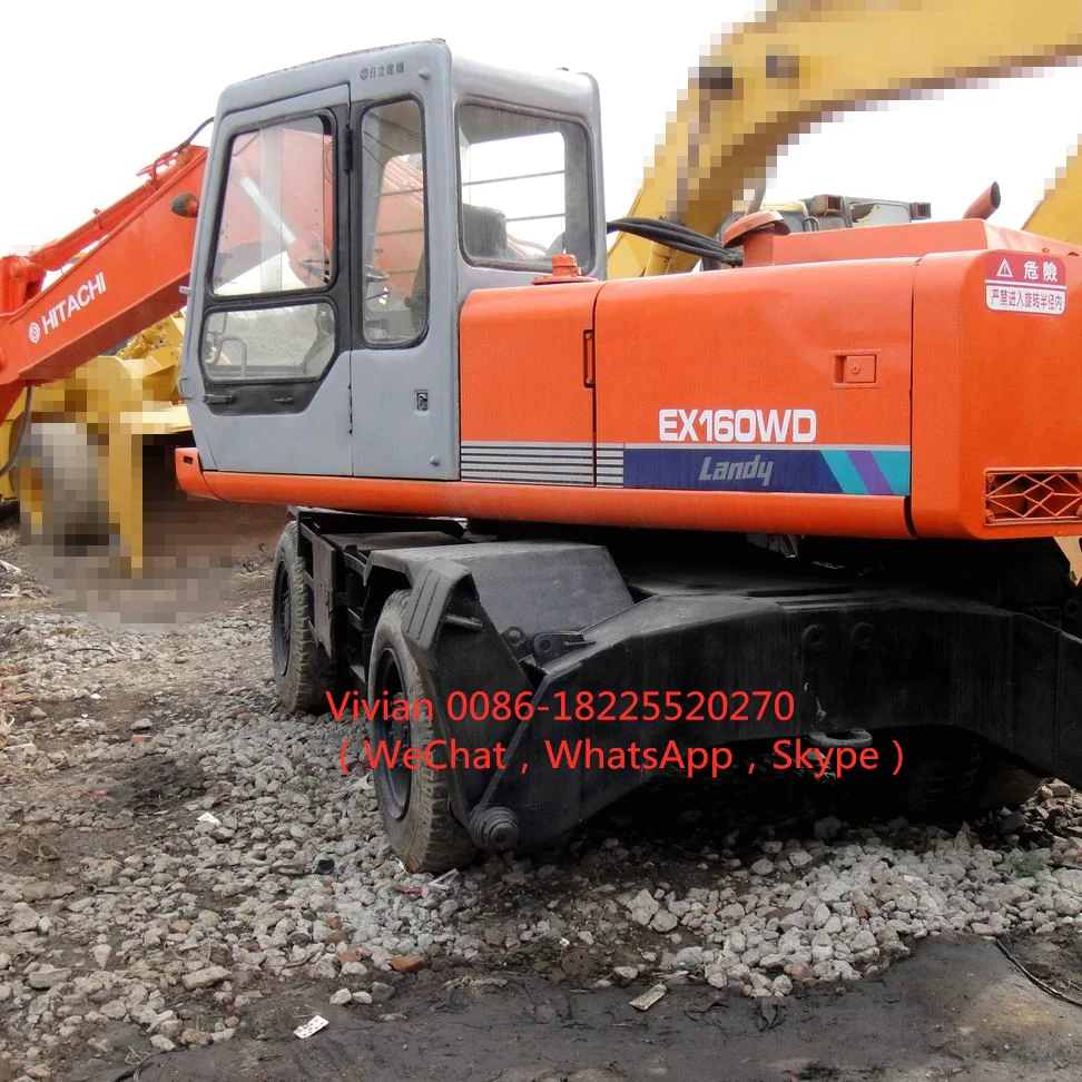16 тонн б/у гусеничный экскаватор на продажу Hatachi EX160 WD сделано в Японии хорошем