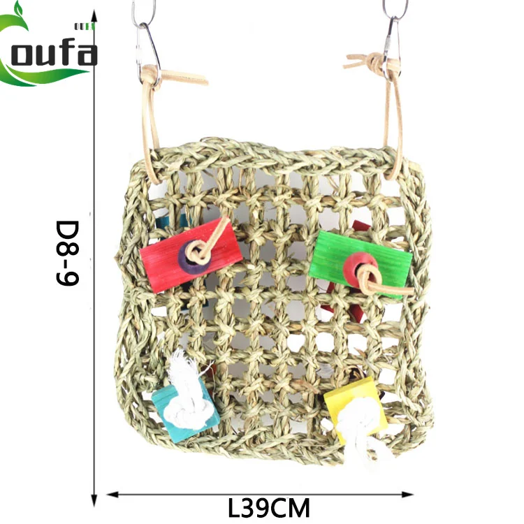 Seagrass Foraging Parrot Toy Bird Climbing Net Toy For Both Large Small Breeds Birds