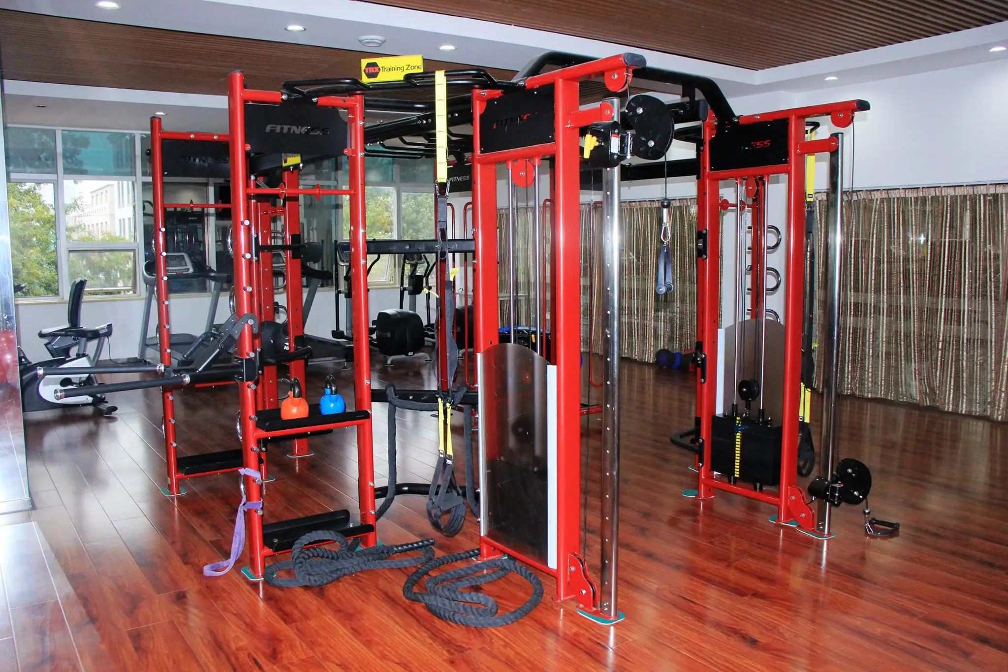 Commercial Fitness Multi Function Jungle Free Weight Synergy 360 8 Gates Equipment With Whole Set of Accessories