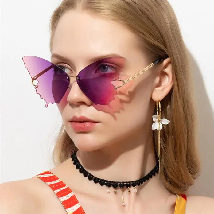 
summer hot sale Amazon butterfly sunglasses shades UV protection butterfly sunglasses women 