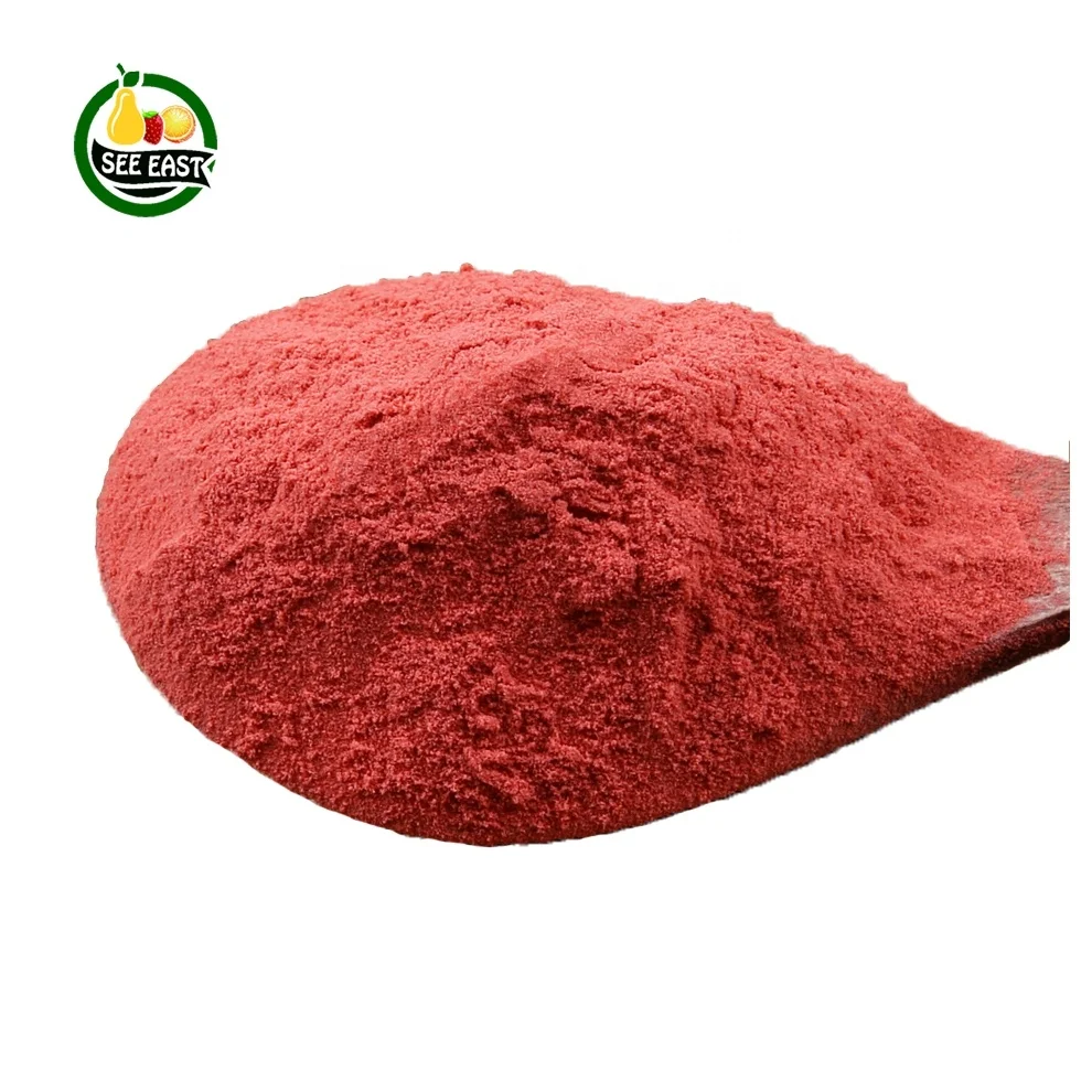 High nutrition food grade beverage ingredient freeze dried fruit flour dry strawberry powder in bulk