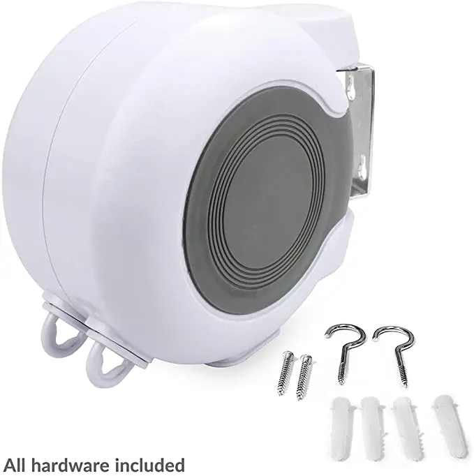 Бесплатный образец Amazon, двухрядные линии для стирки одежды, 13 м, выдвижная сушилка из ПВХ для дома и улицы