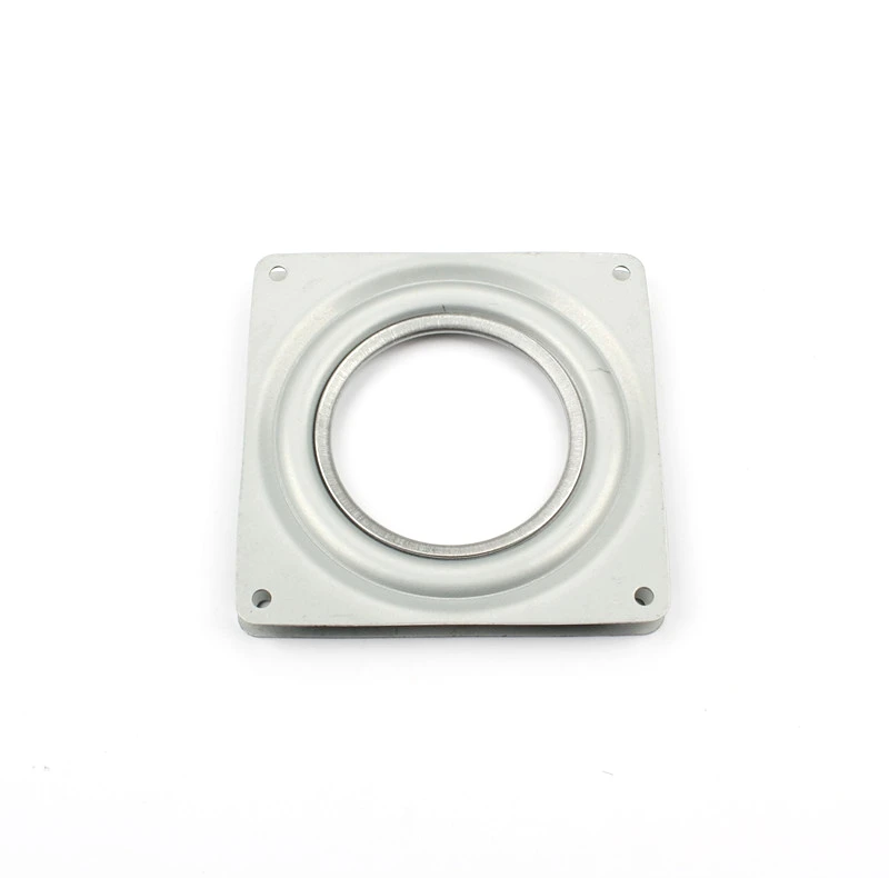 4 дюйма стальной ремешок, белый циферблат цинковый шариковый подшипник квадратный поворотная пластина стула поворотный