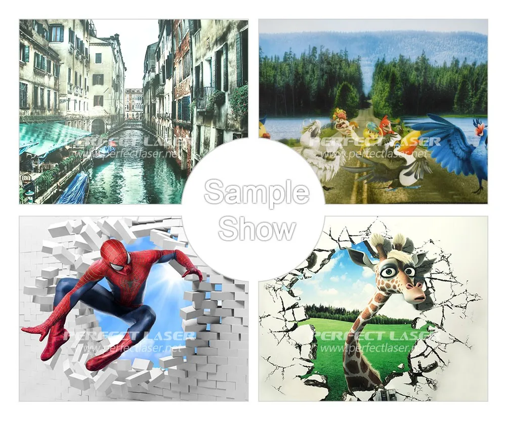 Perfect laser economy UV3D wall printer home wall decoration large width inkjet printer tile, glass printing