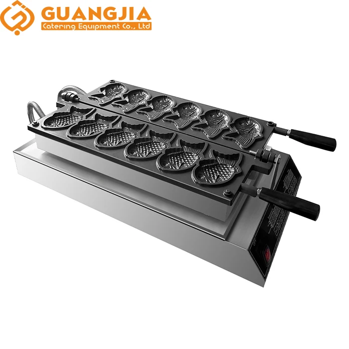 Digital Panel Stainless Steel Fish Shape Taiyaki Waffle Maker Machine Mini Electric Household Fish Waffle Machine