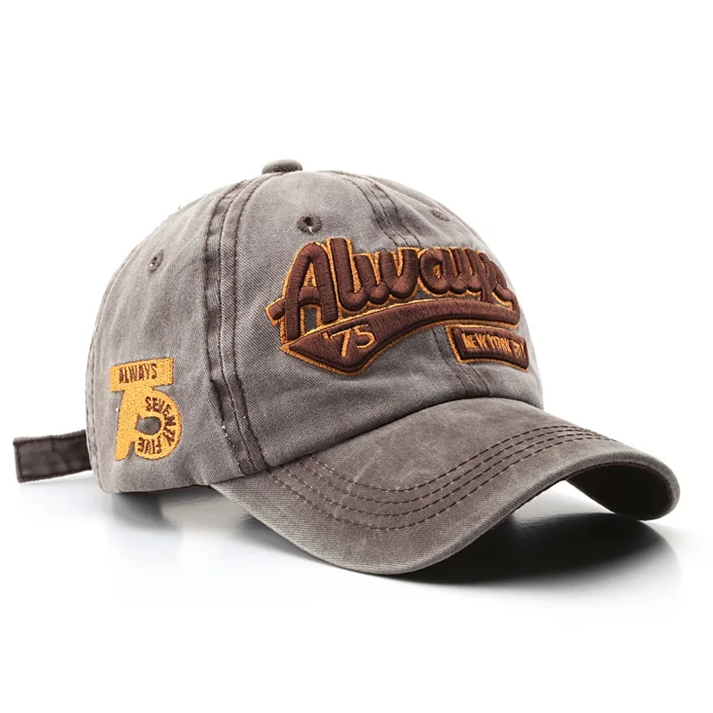 hot selling fashion boutique washed old letters pointed personality street sunshade personalized cap custom baseball cap hat