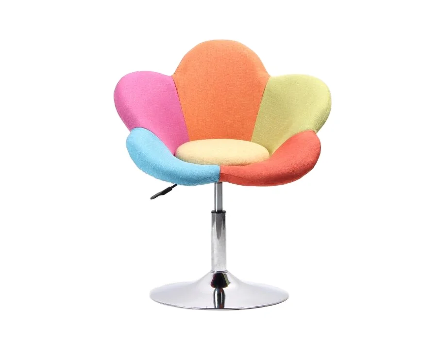 
Цветной Регулируемый поворотный барный стул из цветочной ткани, мебель для гостиной 