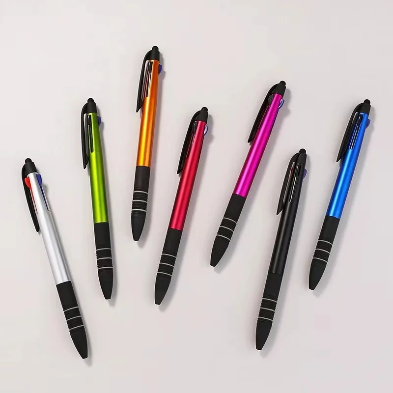 3 in 1 multifunction multicolor  cheap  Ball pen with logo