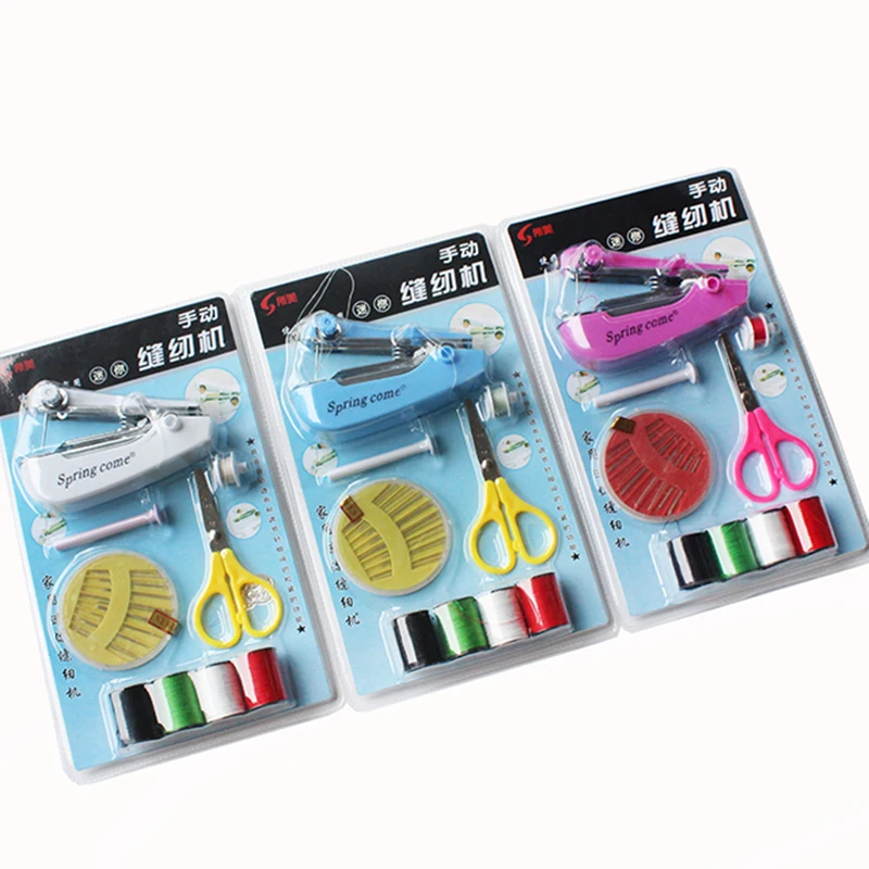Wholesale portable simple operation travel home mini manual sewing set
