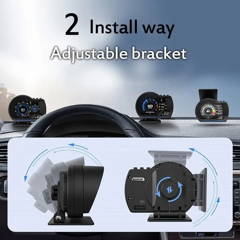 Gps Navigation System Electronic Digital Wireless Speedometer Hud Head Up Display Protective Screen