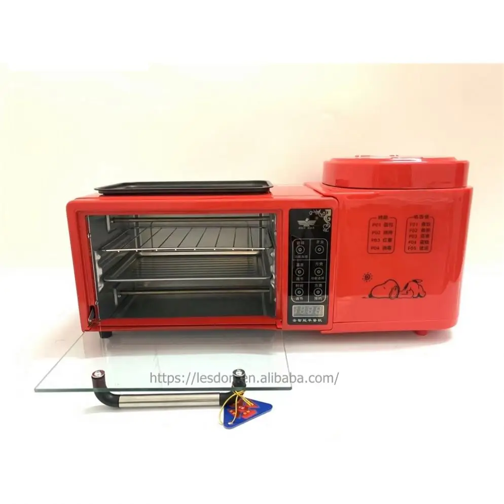 Kitchen Appliances 9L Red color Industrial Digital multi-function breakfast machine