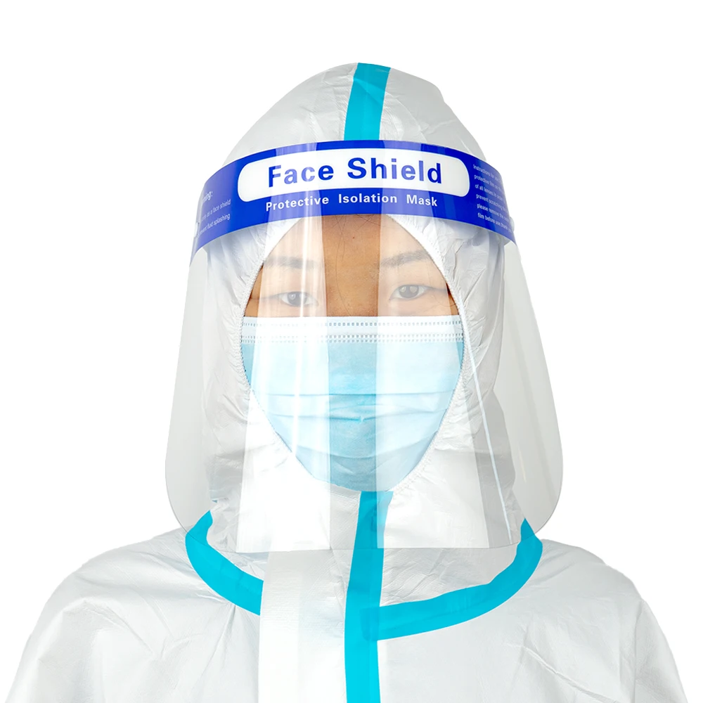 Bubble face shield sponge type for medical use