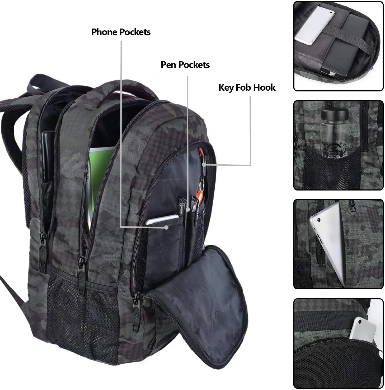 The top 10 best hustle modern anti theft travel & business laptop backpack air travel carry on 15.6 usb charging laptop backpack