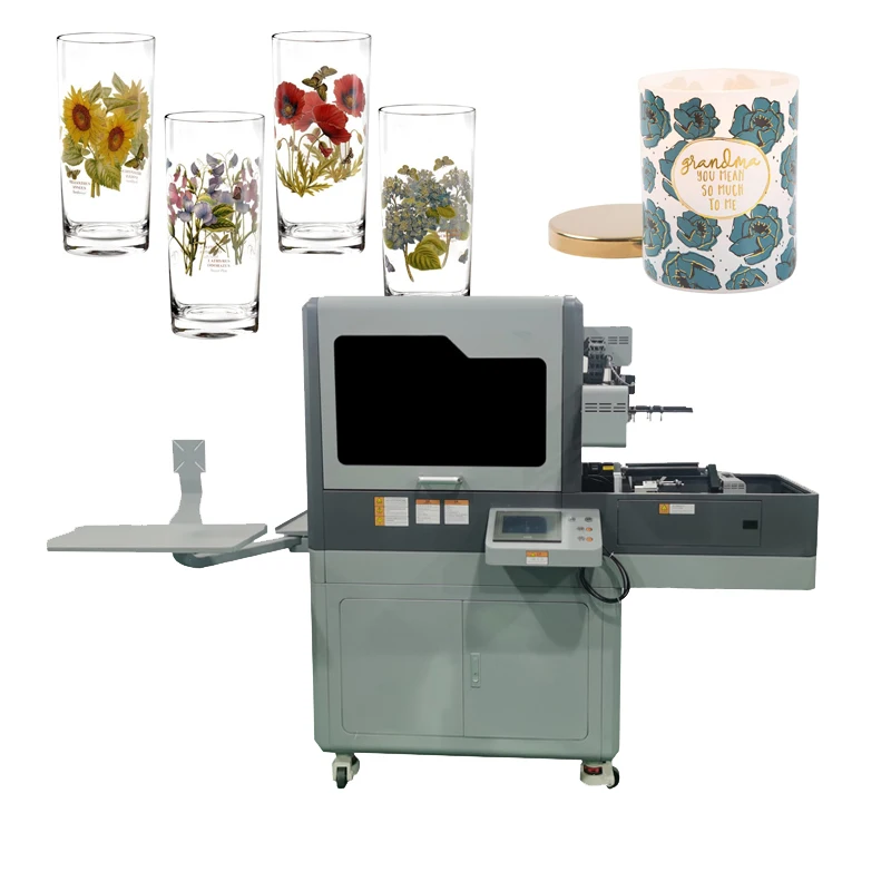 High Speed Aluminium Cans Glass Perfume Bottle Printing Machine For Plastic Cup Hot Sale Rotary Cylinder Digital UV Printer
