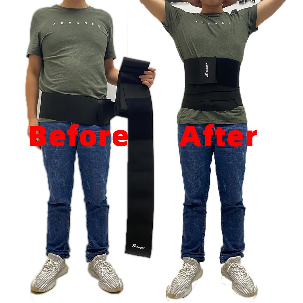 Custom Logo Belly Sweat Body Shaper Corset Waist Invisible Trimmer Band Bandage Tummy Wrap Control Waist Trainer Slim Belt