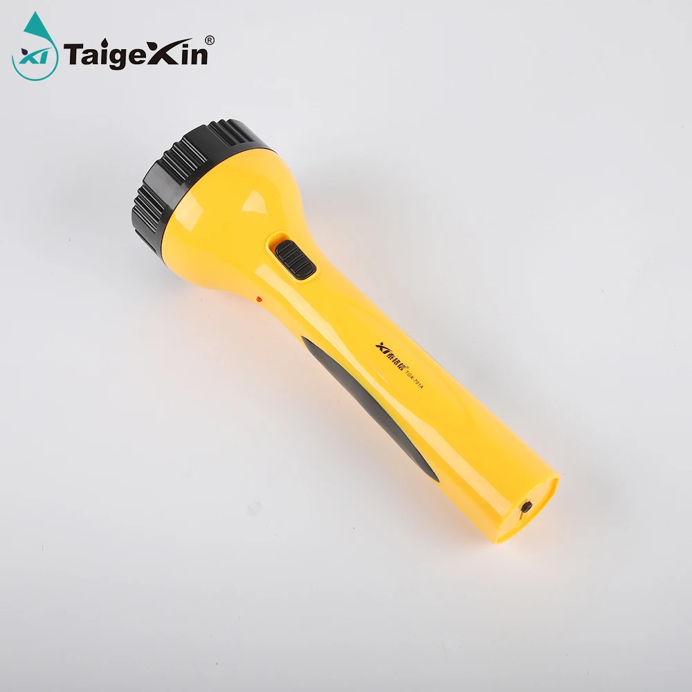 New arrival LED rechargeable flashlight big sourcing lamp indoor super bright led torch outdoor patrol flash lights