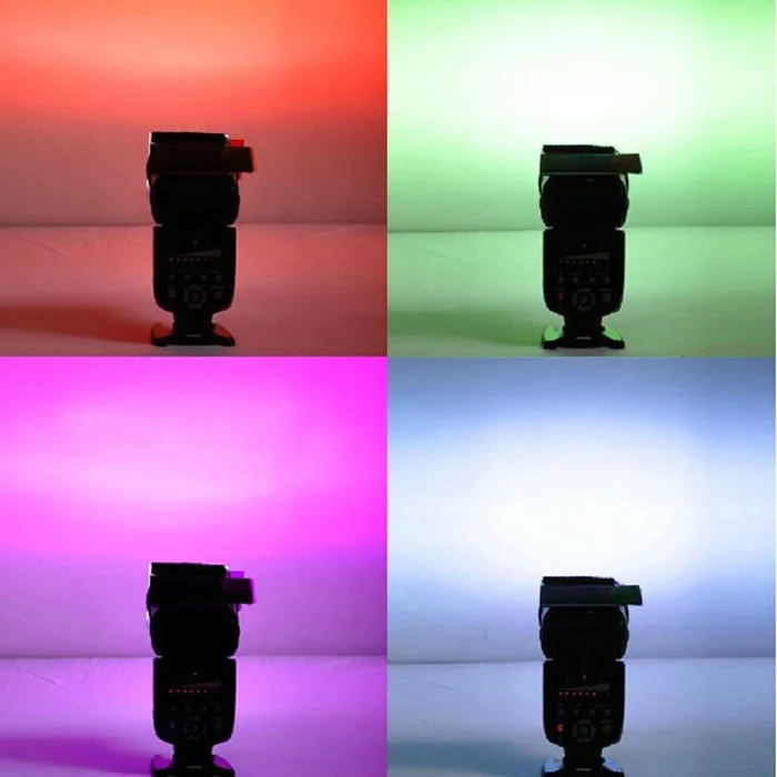 12pcs Universal Speedlite Color Filter Kit for Camera Flash Colors Lighting Flashlight For Canon Nikon Sony Pentax
