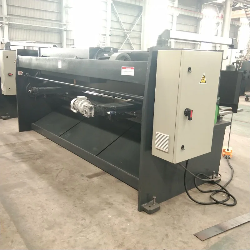 4 6 8 10 12 mm thickness sheet metal hydraulic iron shearing machine E21S system cnc guillotine