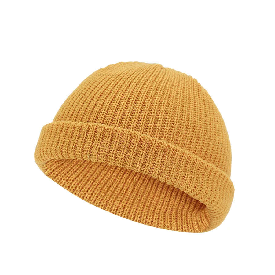 Trawler Beanie Watch Hat Roll-up Edge Skullcap Fisherman Beanie for Women Men