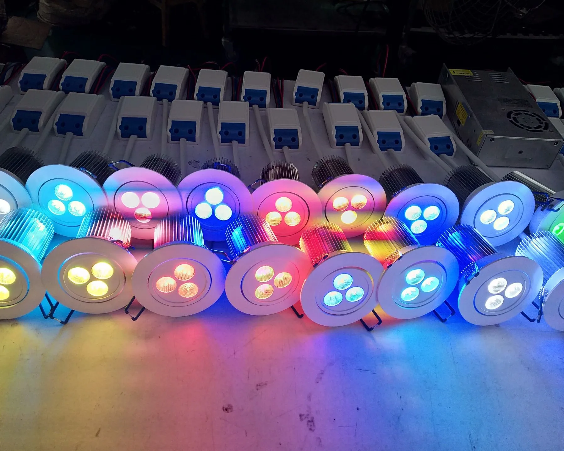 new design 30w RGBW  5wire ceiling spot downlight led recessed light