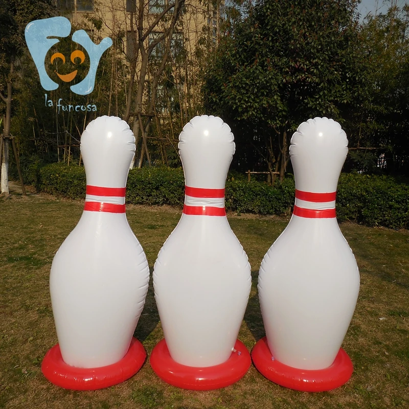 1.5m   Children Play Inflatable Bowling Pins Game with Ring
