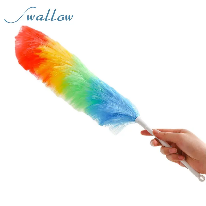 Small Yet Mighty The Rainbow-Colored Mini Static Duster that Balances Static and Non-Static Features for a Joyful Spotless Clean