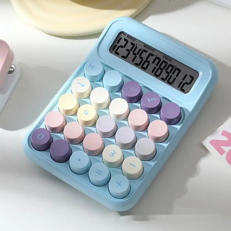 Best wholesale  817S New arrival mechanical keyboard office Calculator 12 digits Electronic desktop Calculator