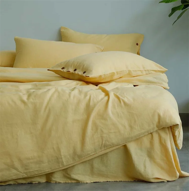 Soft Washed OEKO-TEX100% Hemp Duvet Cover Set for OEM Order
