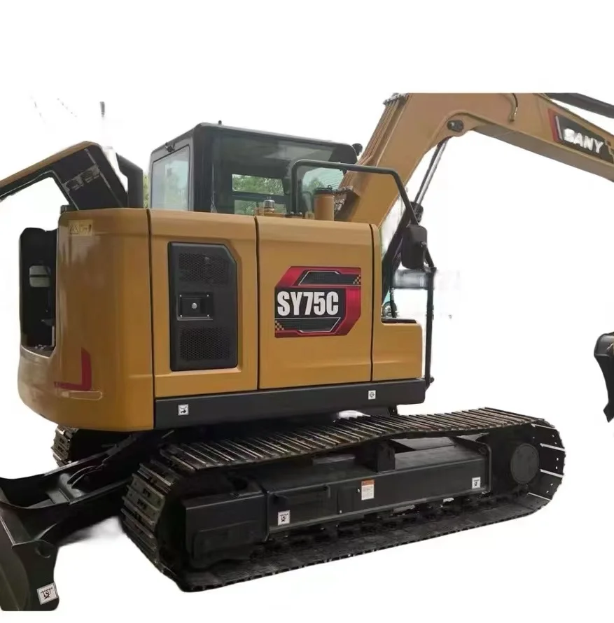 Used SANY 75c  excavator  7 ton hydraulic crawler sany 155c sany 215c medium excavator in stocks