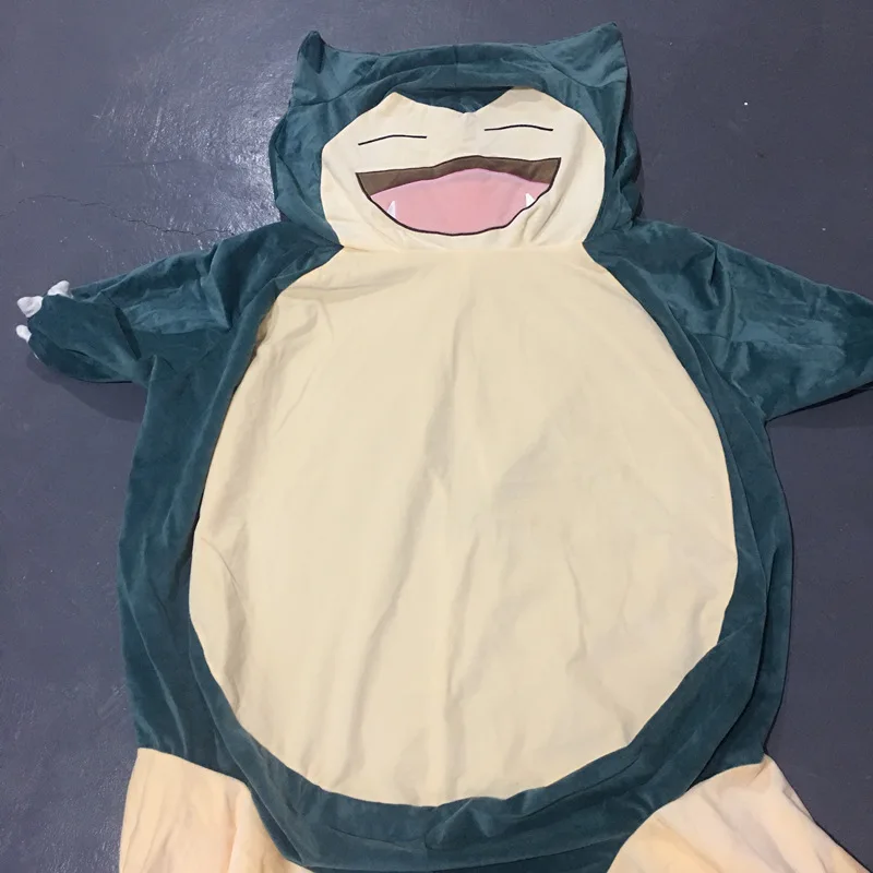 200CM Gigant Snorlax Anime Pillow Plush Skin Large Size Bean Bag Peluche Bed Unstuffed Skin Skin Only  With Zipper