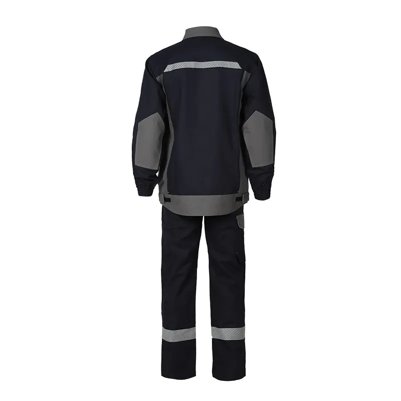 custom cotton flame retardant uniform welding clothing fireproof suit with reflector