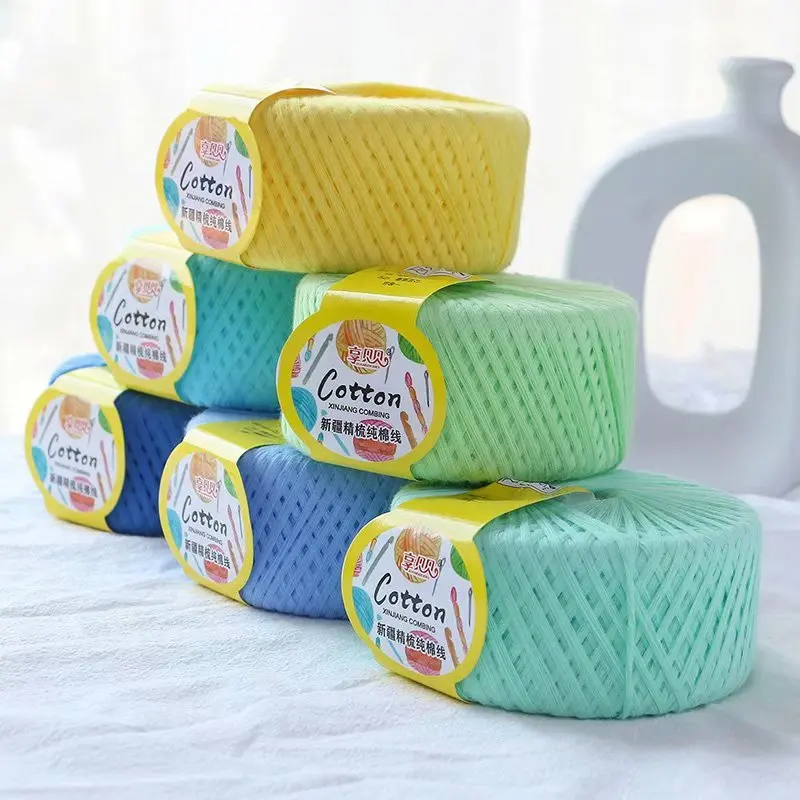 Factory manufacturer import yarn Soft ventilation 100%Cotton Combed Cotton Yarn for knitting sweaters Socks