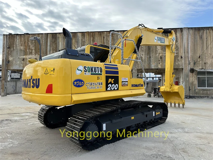 2023 экскаватор Komatsu PC 200 8 в хорошем состоянии с меньшим количеством рабочих часов из Японии оригинал