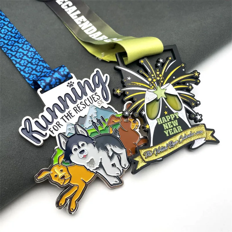 Medal manufacturer low price wholesale dye sublimation metal gold trophy personalized medal