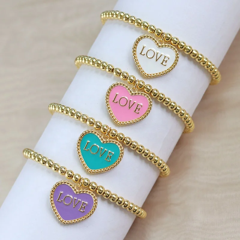 Hot Sell Welltop Evil Heart Wholesale Bracelet Bead Bracelet for girl