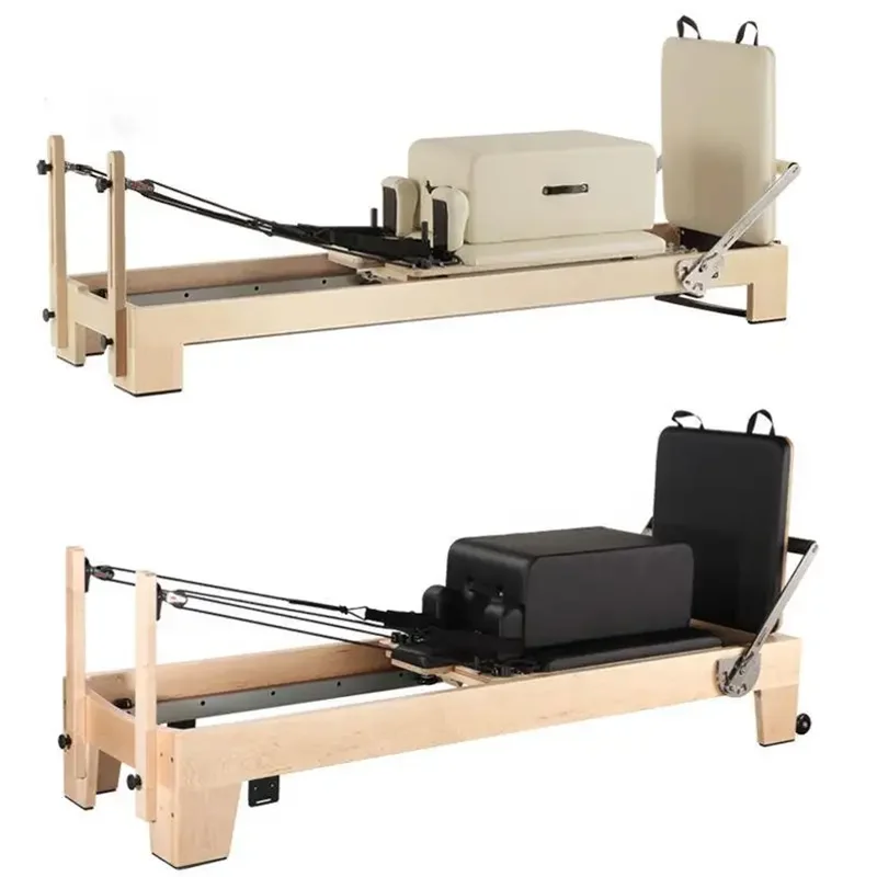 2024 Korea pilates machine  maple oak wood cardio exercise pilates reformer for home yoga