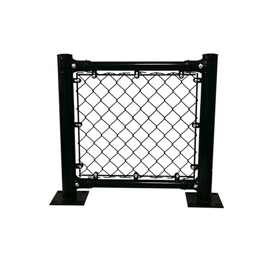 Basketball court green wire mesh chain link fence PVC coated diamond net