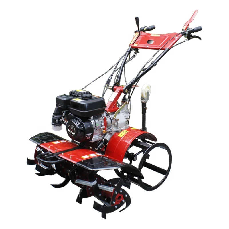 Multifunctional 7hp diesel  front rotary cultivator with gear transmission and 3 forward 1 Reverse for high performance