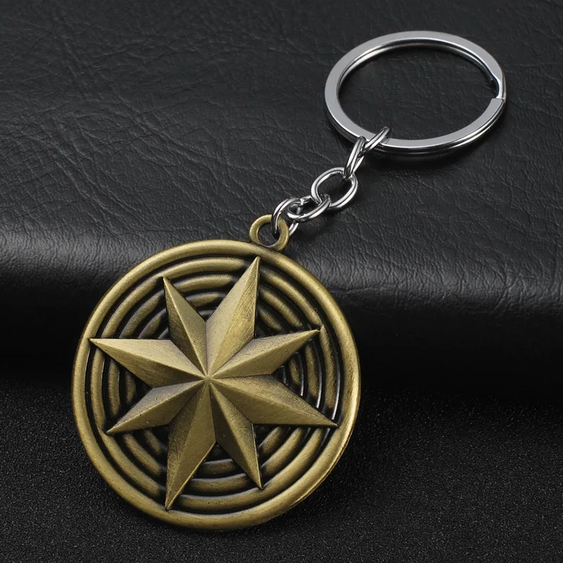 Factory Wholesale Captain Marvel Fashion key chain for gifts decoration and pendant