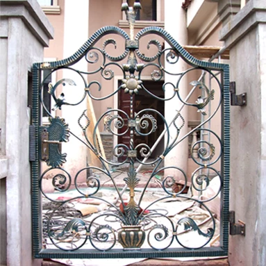 Decorative Wrought Iron Side Gates for Garden