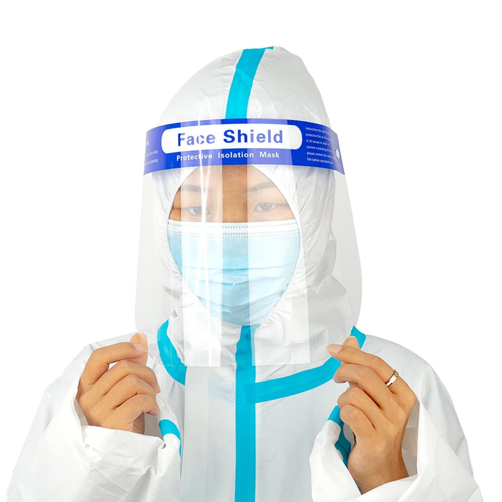 Bubble face shield sponge type for medical use