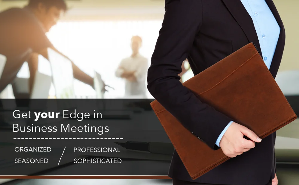 
Forevermore Portfolio Padfolio with Zippered Closure Durable Leather Padfolio Notebook & Business Brown 