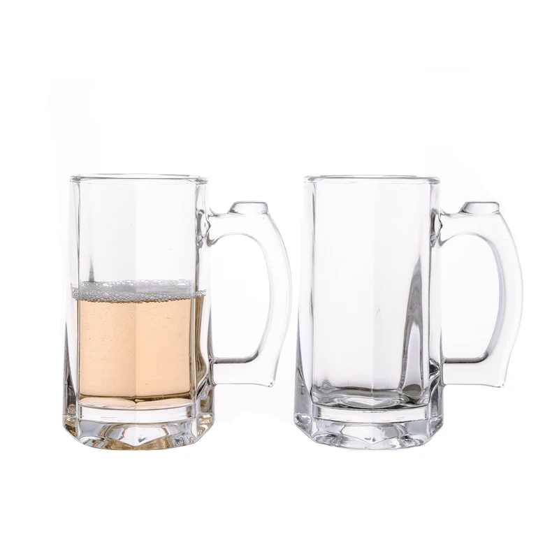 KDG Brand 380ml Thicken Bottom Water Glasses Drinking Beer Cups Classic Beer Glasses with Handle