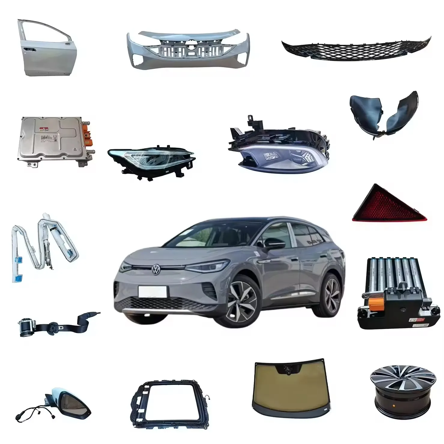 High Quality Body System Auto Parts Suitable for VW Electric Vehicles: ID3, ID4, ID6, Electric Car Auto Parts Car Accessories